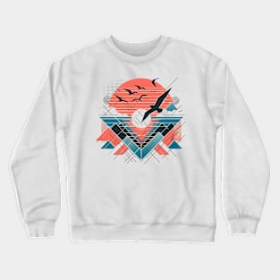 Geometric sunset Crewneck Sweatshirt